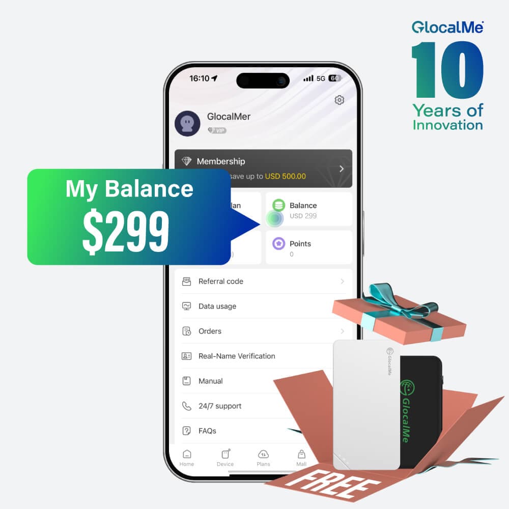 Free U3 Portable WiFi Device & Travel Case Bundle – GlocalMe