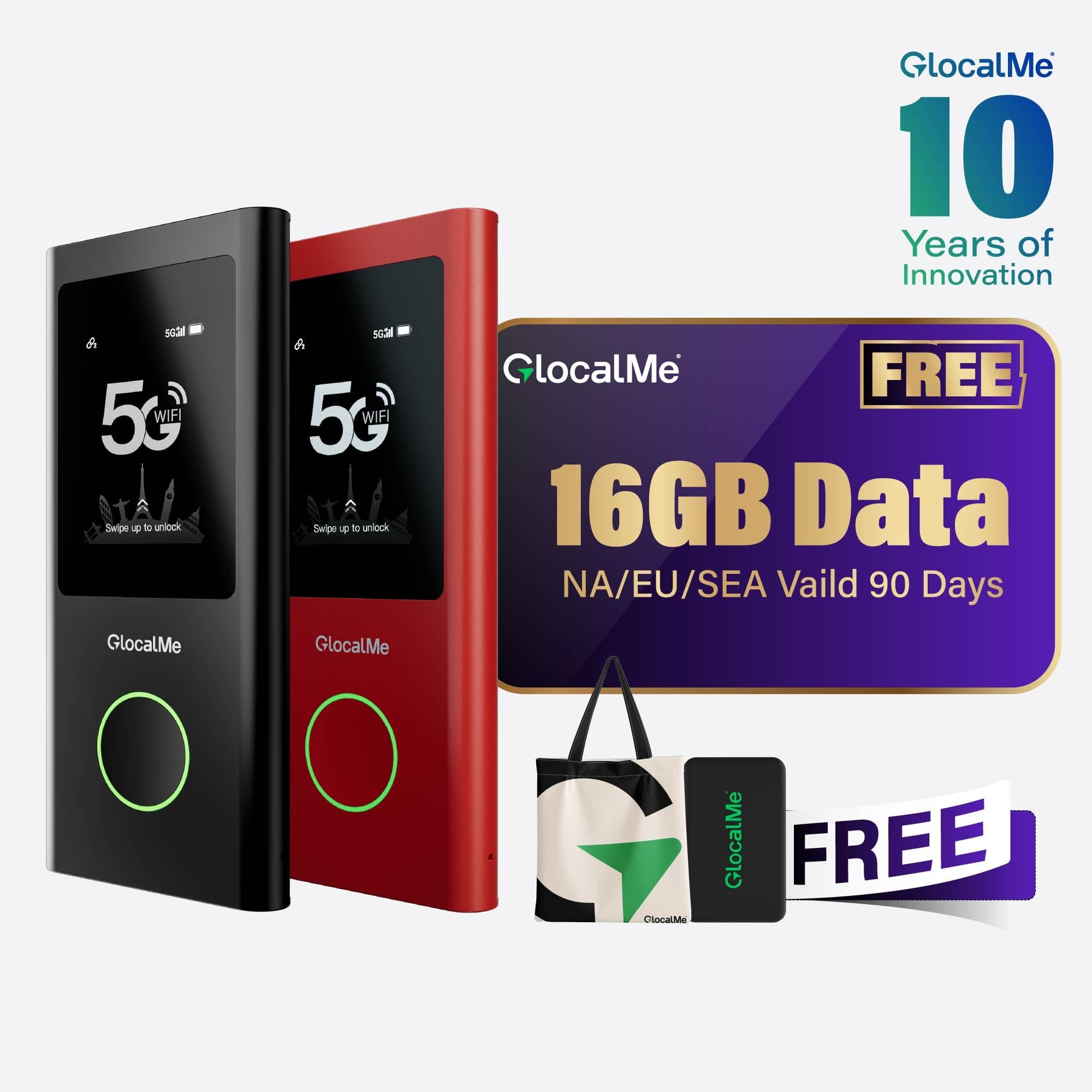 GlocalMe Numen Air◆5G◆海外◆グローバル◆モバイルルーター◆ Numen Air | Fast & Secure Global 5G WiFi Hotspot - GlocalMe