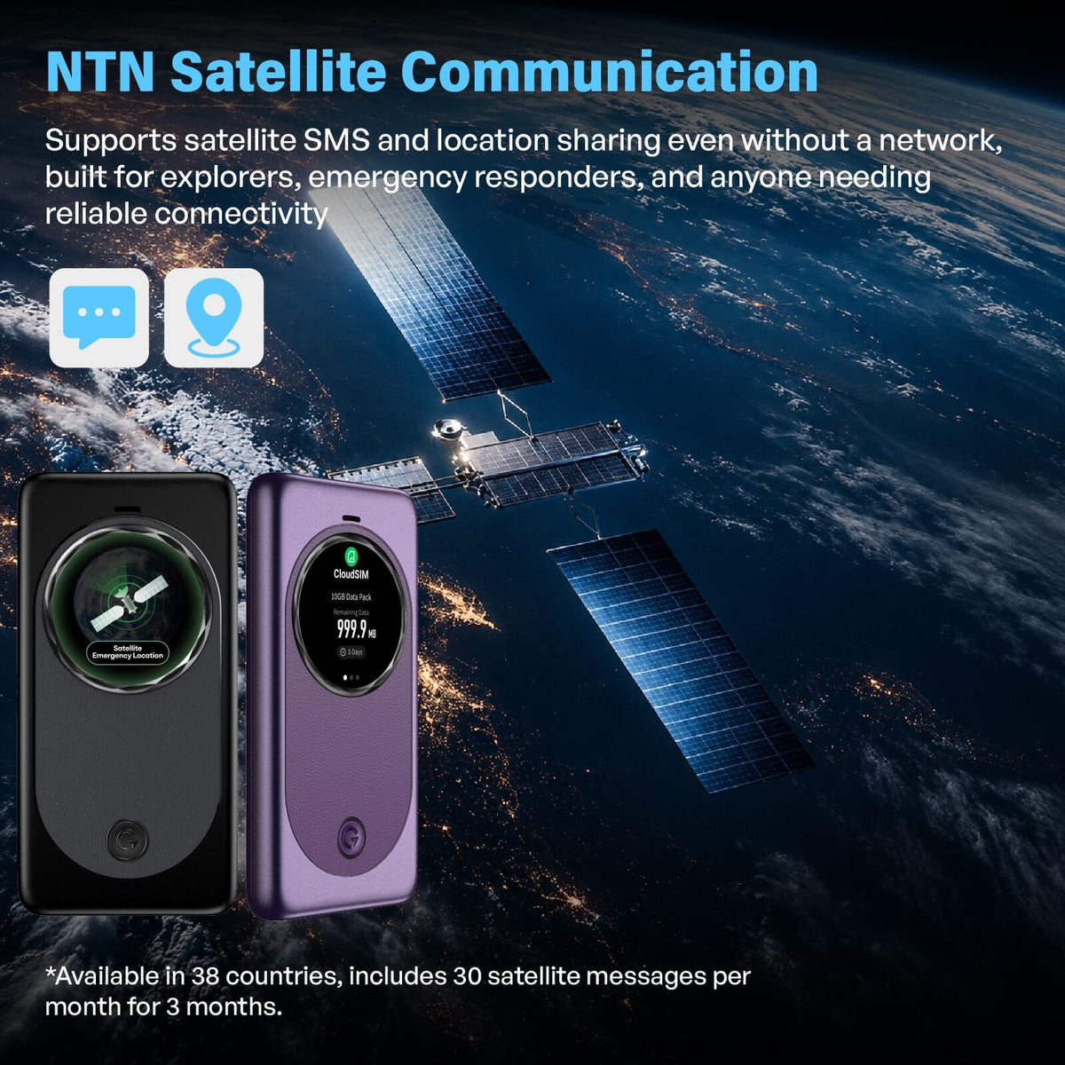 MeowGo G50 Max - HyperConn 5G Satellite Mobile  WiFi Hotspot
