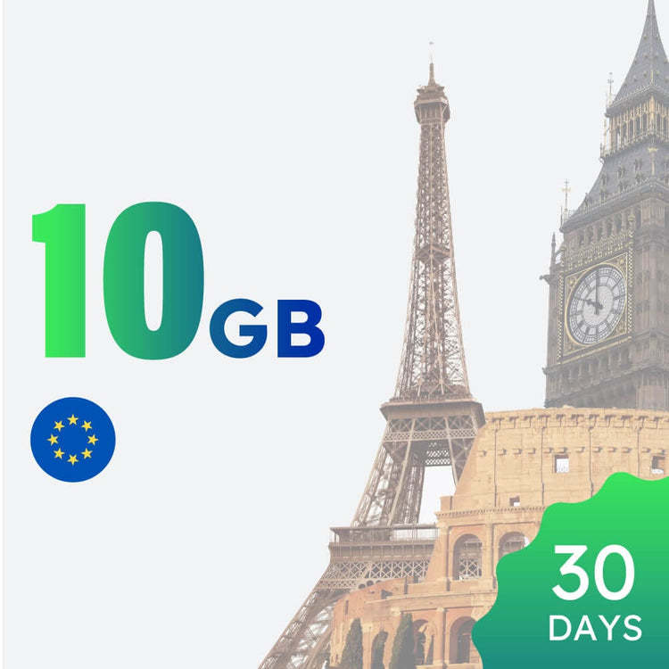 10GB 30-day EU High Speed Data Package