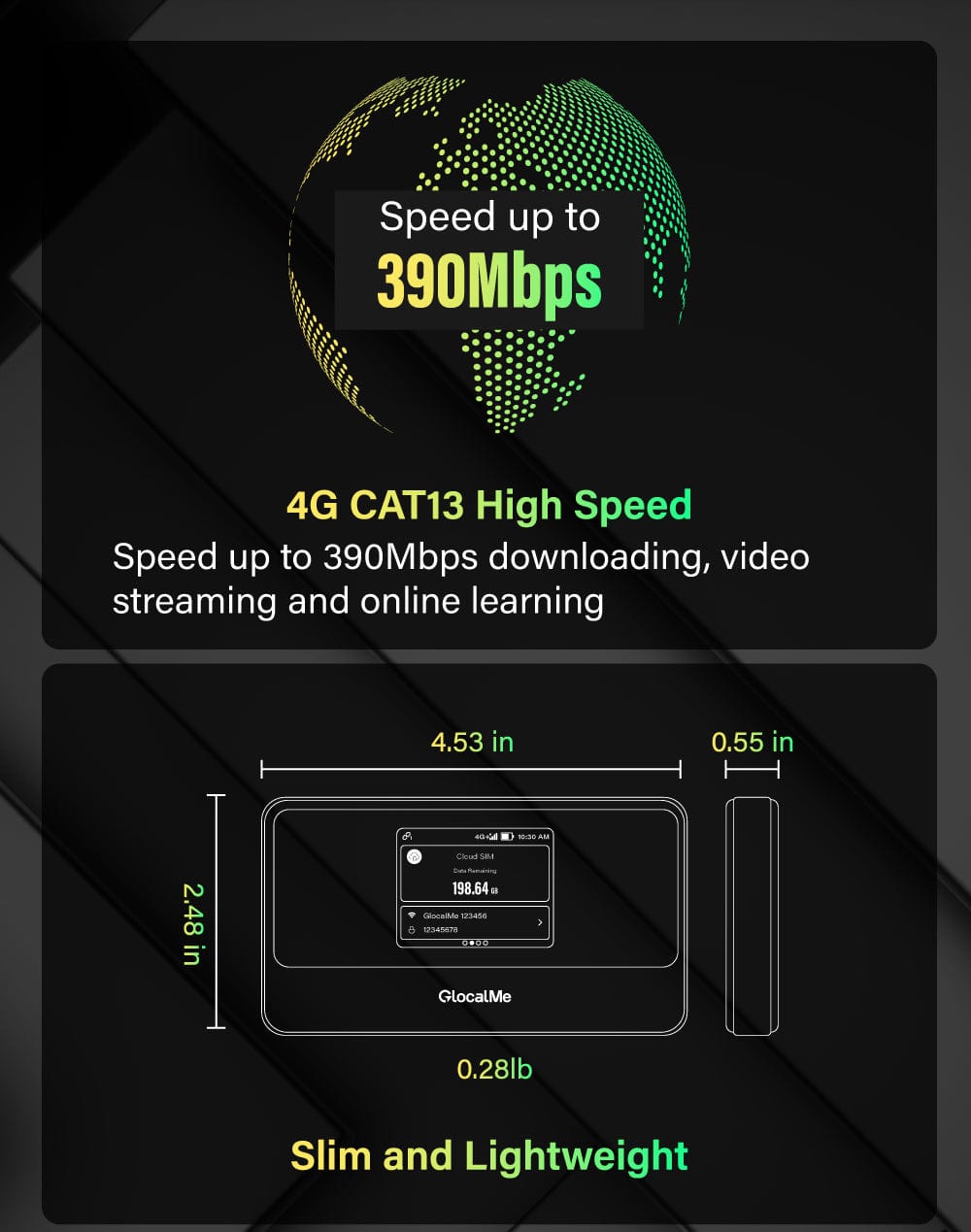 MeowGo G40 Pro | 4G WiFi Hotspot with 15H Battery - GlocalMe