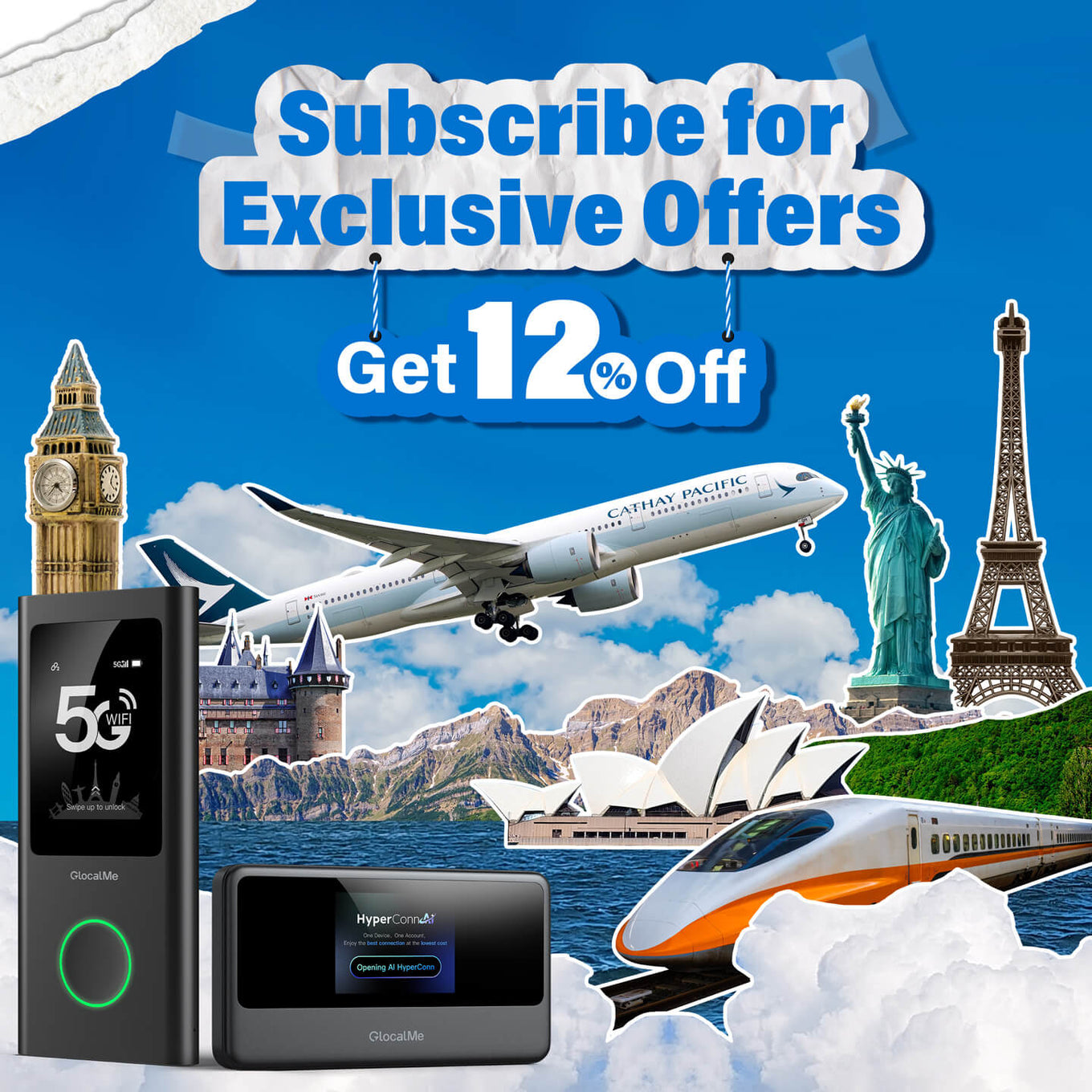 UniCord | 65W Charging Cable Built-in 4G Hotspot - GlocalMe