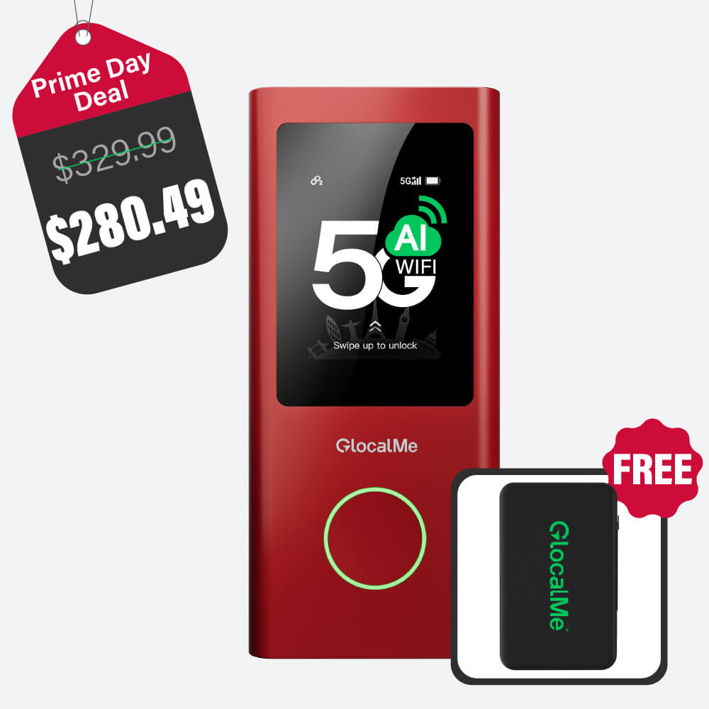 GlocalMe Numen Air 5G ポケットWiFi/モバイルルーター Numen Air | Fast & Secure Global 5G WiFi Hotspot - GlocalMe