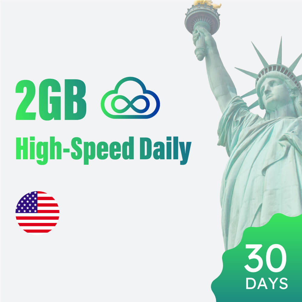 USA 2GB High-Speed Daily / 30 Days