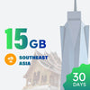 15GB 30天東南亞數據流量套餐