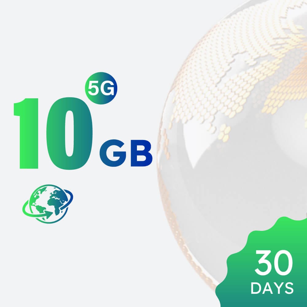 5G LTE 10GB 30-day Global Data Package