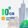 5G LTE 10GB 7天東南亞數據套餐