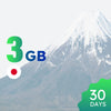 3GB 30天日本數據流量套餐