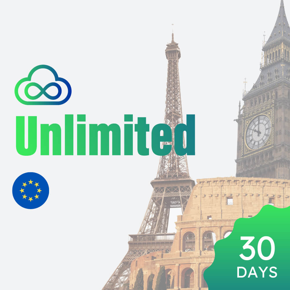 Europe Unlimited Data/30days