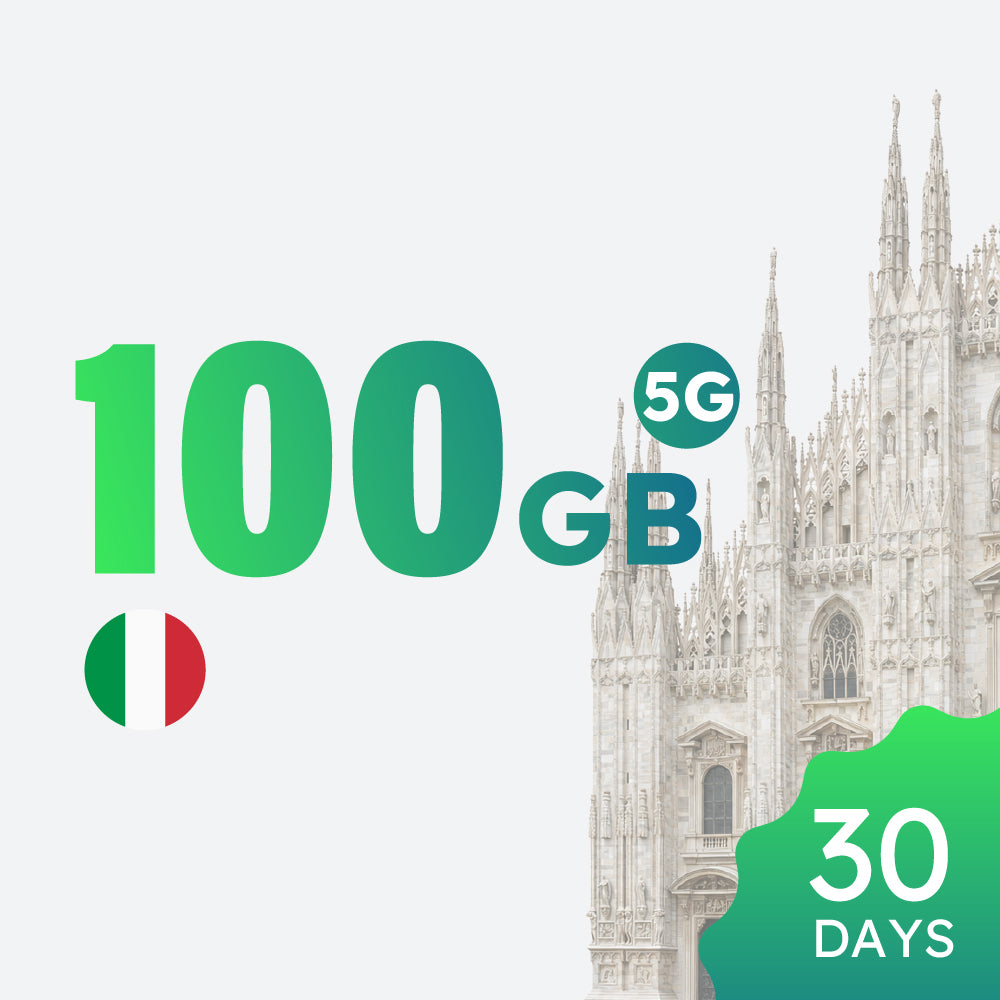 【5G】Italy 100GB 30-day Data Package