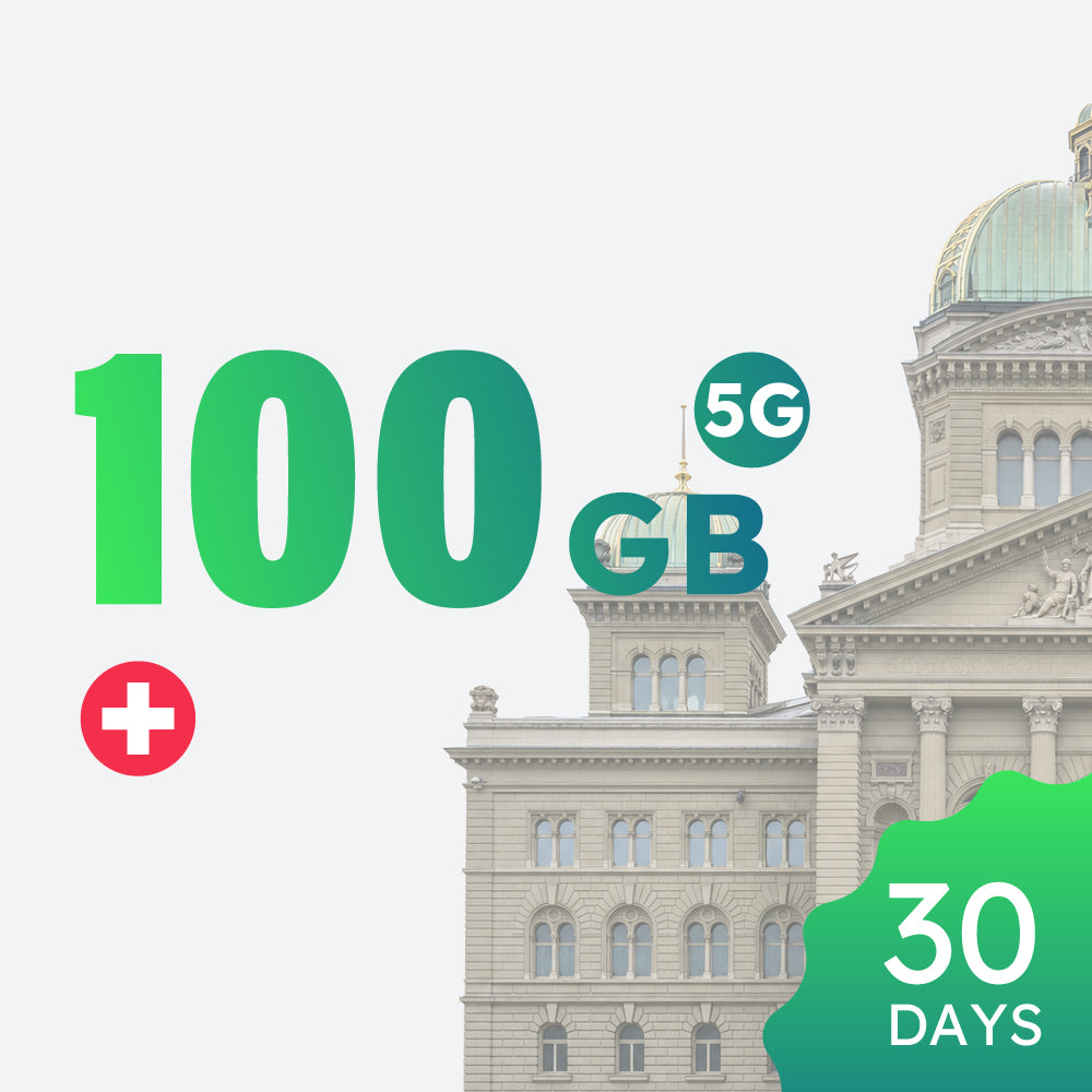 【5G】Switzerland 100GB 30-day Data Package
