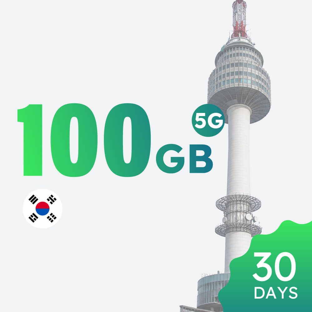 【5G】Korea 100GB 30-day Data Package