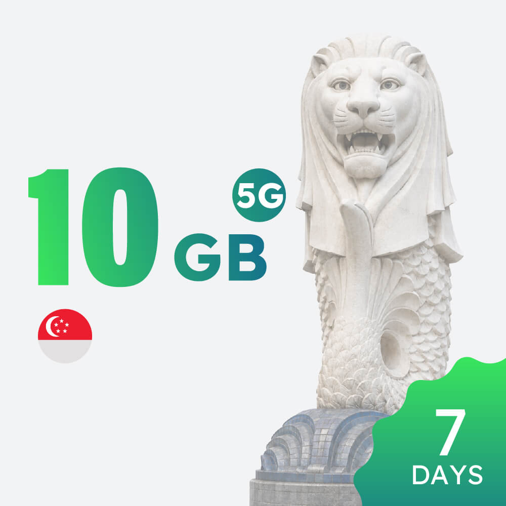 【5G】Singapore 10GB 7-day Data Package