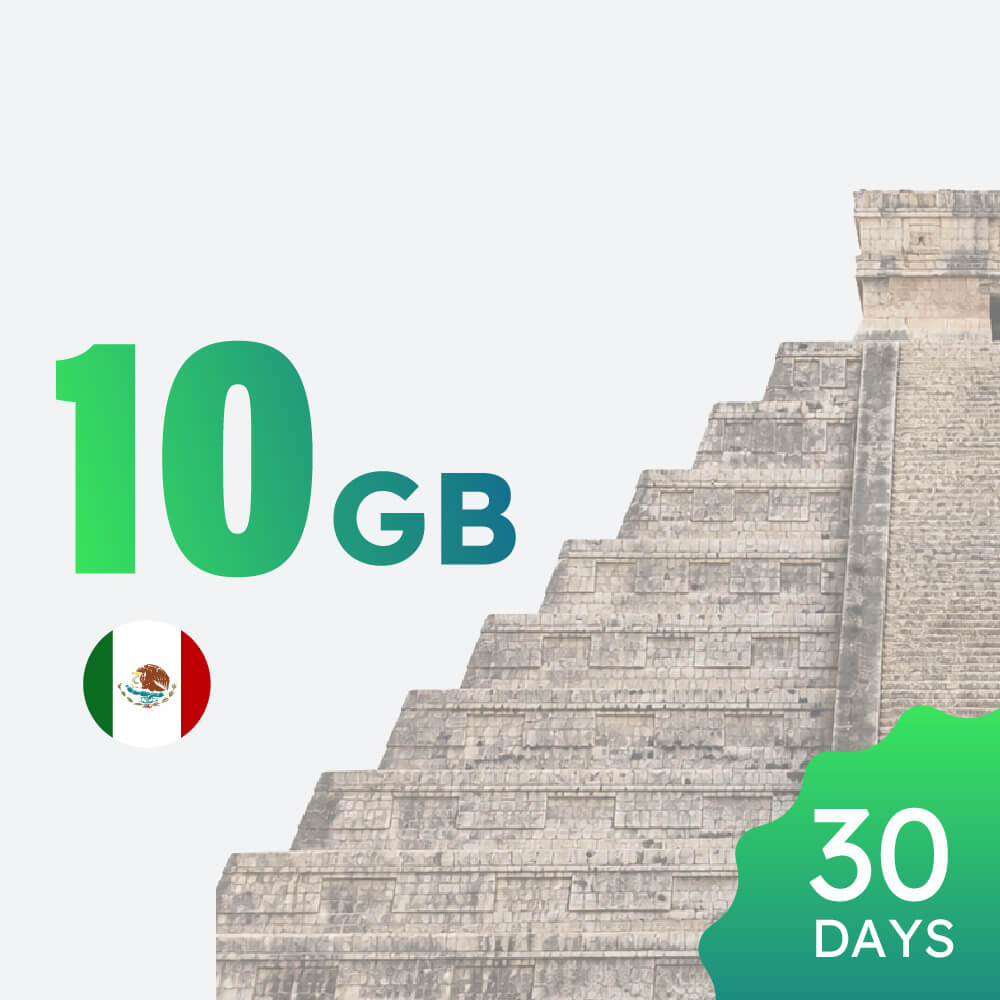 Mexico 10GB 30-day Data Package