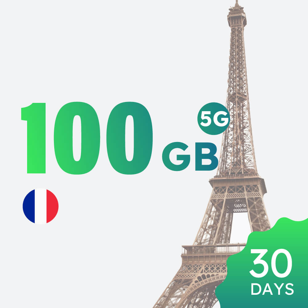 【5G】France 100GB 30-day Data Package
