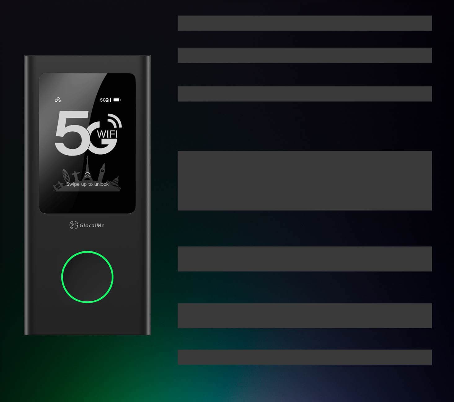 GlocalMe Numen Air 5G Portable WiFi