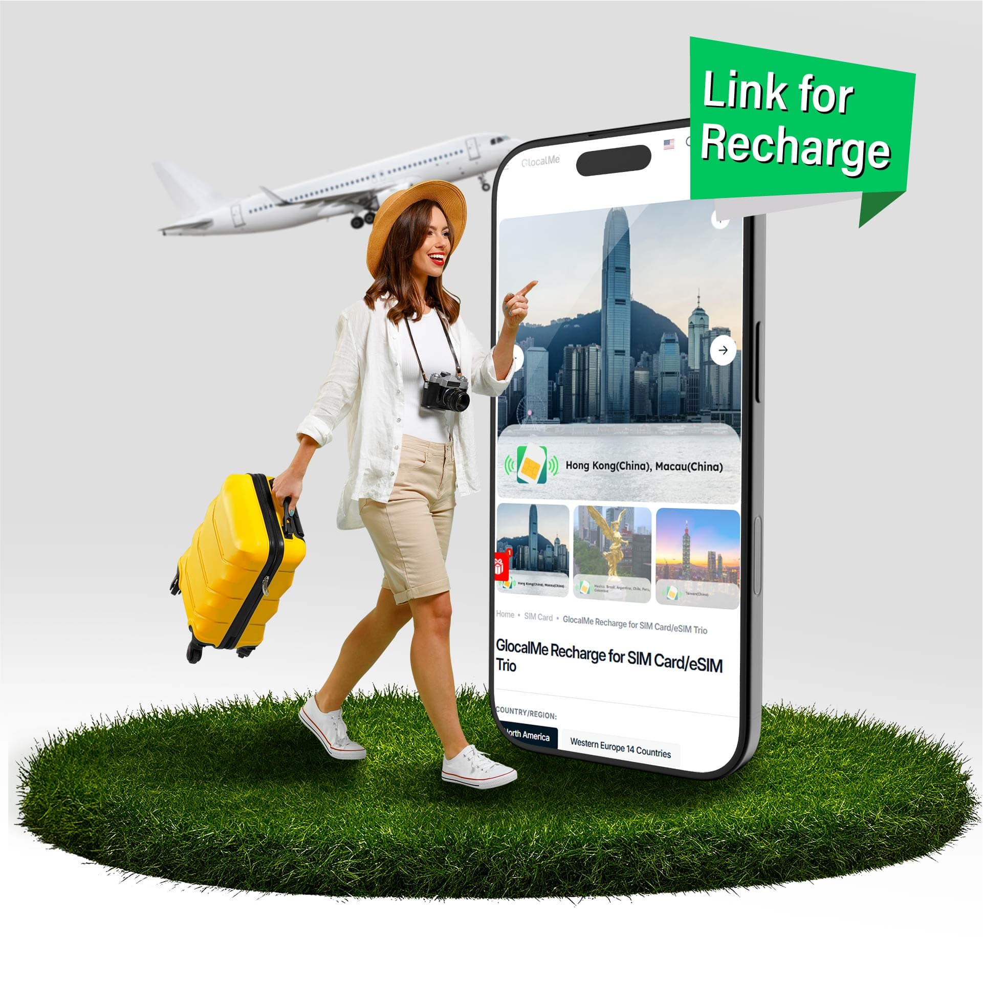 GlocalMe Recharge for SIM Card/eSIM Trio