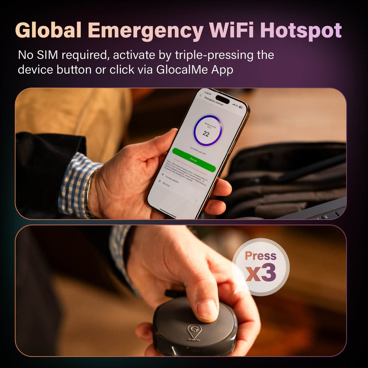 UniCord Plus | The Ultimate 3-in-1 Universal Tracker - GlocalMe