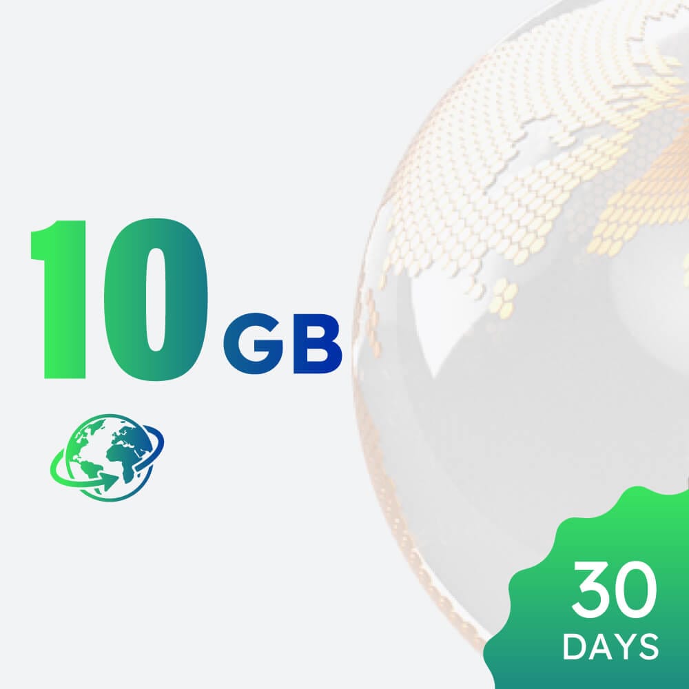 10GB 30-day Global Data Package