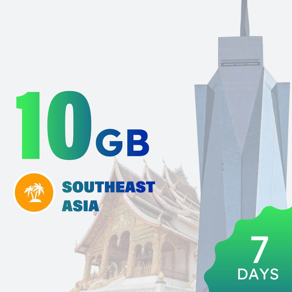 10GB 7-day South-east Asia Data Package