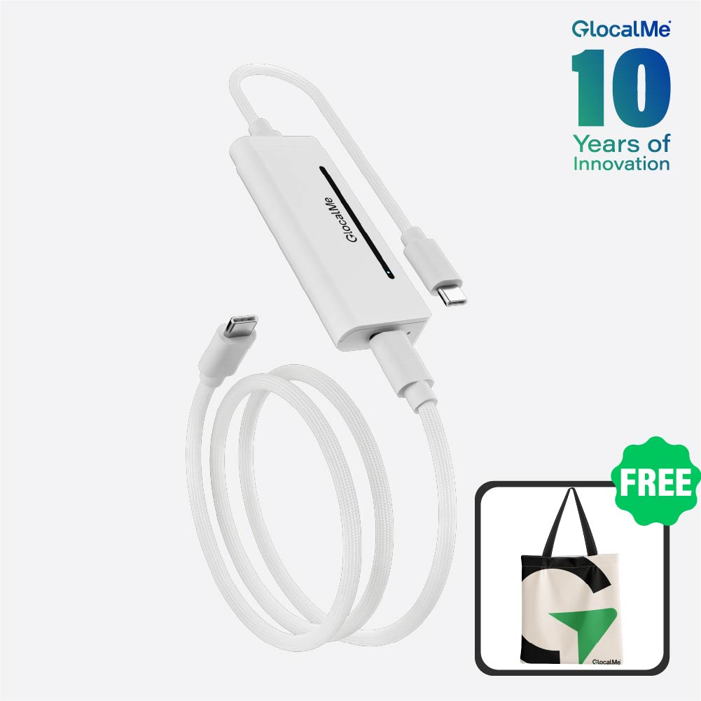 UniCord Pro - 4-In-1 4G Global WiFi Hotspot, Data, Power Cable